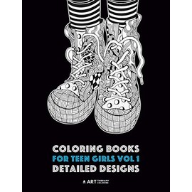Coloring Books For Teen Girls Vol 1: Detailed Designs: Complex Designs For Older Girls & Teenagers; Zendoodle Owls, Butterflies, Flowers, Leaves, Landscapes, Swirls & Patterns