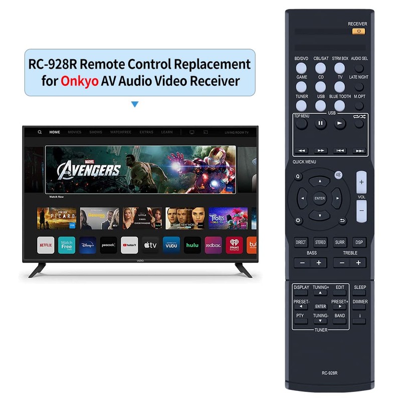 RC-928R New Replace Remote Control fit for Onkyo AV Receiver