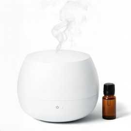 Essential Oil Diffuser, Small Ultrasonic Aromatherapy Diffuser with Auto-Off Function, Cool Mist Humidifier with 2 Modes, Fragrance Aroma Diffuser for Bedroom, Home Scent Diffuser 100ml (White)