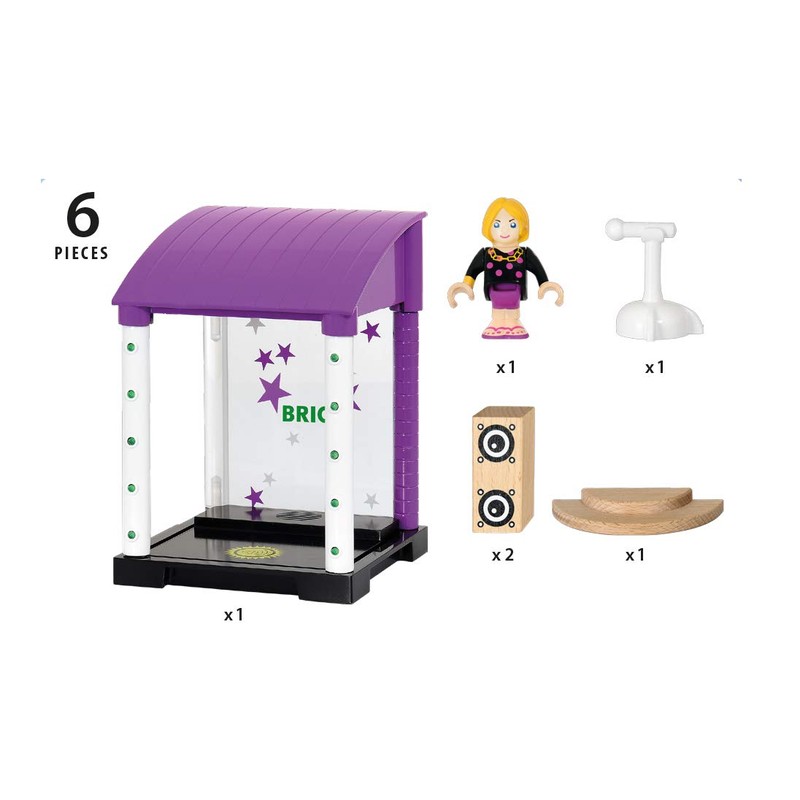 BRIO 33945 - Village Bühne mit Licht und Sound, bunt
