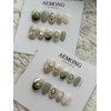 Aemong: Daisy Objet Nail Tip - Almond Flat Fit /