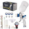 Throohills Professional HVLP Spray Gun, 1.4/1.7/2.0mm Nozzle HVLP High Atomization