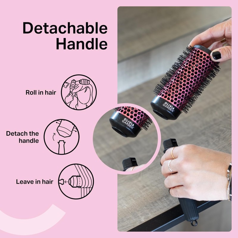 Olivia Garden Multibrush Curlers Kit - Size 45-4 Barrels of