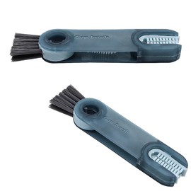 CENPEK 2pcs 3-in-1 Cup Lid Crevice Cleaning Brush Multifunctional Water Bottle Cover Crevice Cleaning Brush（Blue+Green）