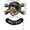 SUMA SHOP - Set of 2 Iron-On Patches Biker Large