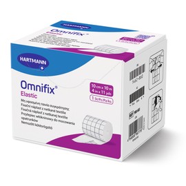 Omnifix Elastic White Dressing Retention Tape with Liner NonSterile 4 Inch X 11 Yard 36 per Case 900603