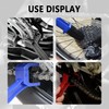 2PCS Motorcycle Chain Brush,Double-Ended Motorcycle Chain Cleaner with Three-Sided and