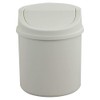 Cadineer Desktop Bin, Mini Trash Can With Swing Top Lid,
