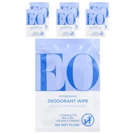 EO Deodorant Lavender Wipes, 6 Count