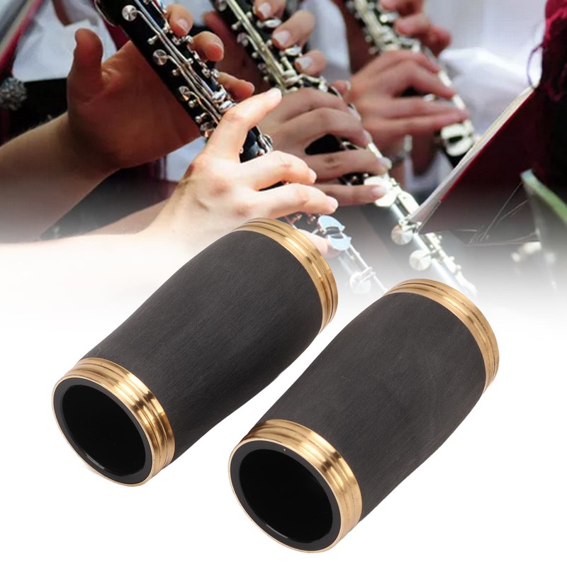 2Pcs Clarinet Engineering Plastics Barrel Black Soprano Clarinet Body Descending