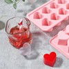 GERRIT 2 Valentine Day Heart-Shaped Ice Cube Mold Silicone Ice