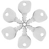 XYQMLY 6 Pack 430 Ignition Key + 2 Key Rings,