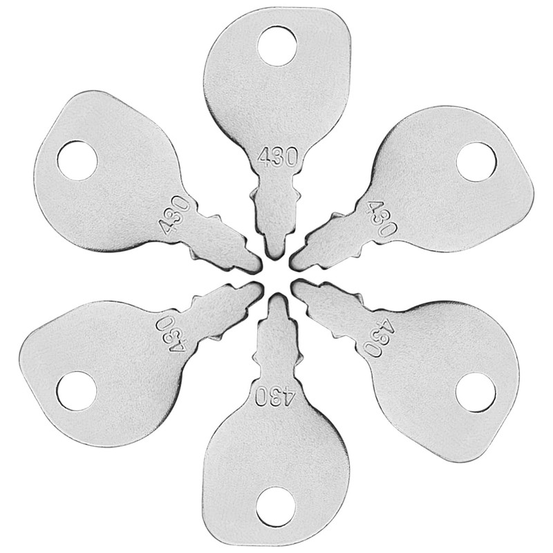 XYQMLY 6 Pack 430 Ignition Key + 2 Key Rings,