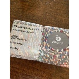 Preciosa flatback crystals SS20 Viva12 1 Gross 5mm Light Amethyst