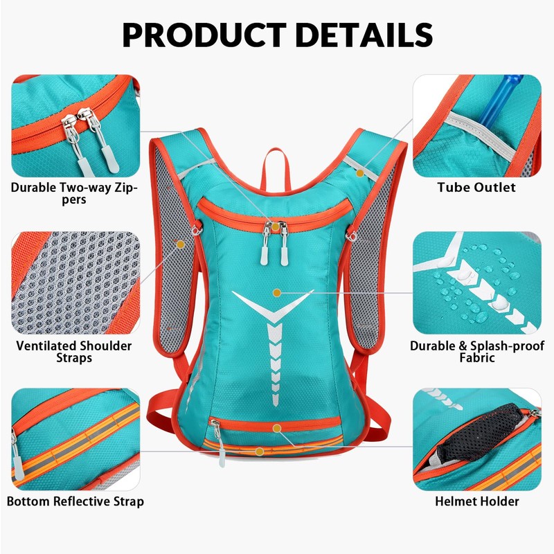 Arvano Hydration Backpack Lightweight Running Backpack Bicycle Backpack with Hydration