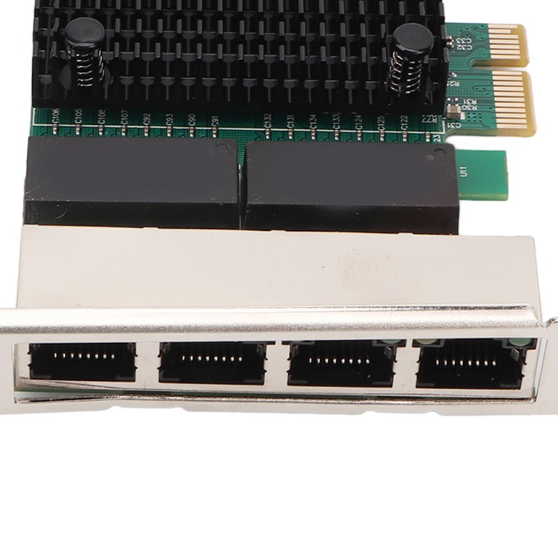 PCIE X1 Ethernet Card 4 Port RJ45 Copper Interface JL82571GB