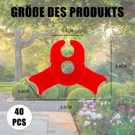 40 pieces plant benders, 90 degree plant stem trainer, plant trainer for low load, training plant clips, for bending vegetable plants, attachment plant trunks, changing the direction of growth