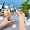 OLYCRAFT Pack of 50 Plastic Bottle Caps White Screw Caps