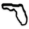 Florida State Cookie Cutter with Easy to Push Design, for