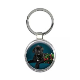Gift Keychain : Dog Christmas Pet Puppy Animal Cute Canine Pets Dogs