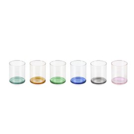Ichendorf Milano Set di 6 Tumbler, Collezione Fondale, 35 cl, Vetro Borosilicato, Fatto a Mano