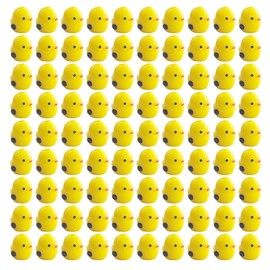 Jxpinet 200 Pcs Mini Chick Garden Decor Mini Chicks Figurines Miniature Moss Landscape DIY Terrarium Crafts Ornament for Miniature Home Fairy Garden Décor, Yellow