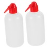 Ciieeo 2 pcs Narrow Mouth Plastic Wash Bottles with Graduated