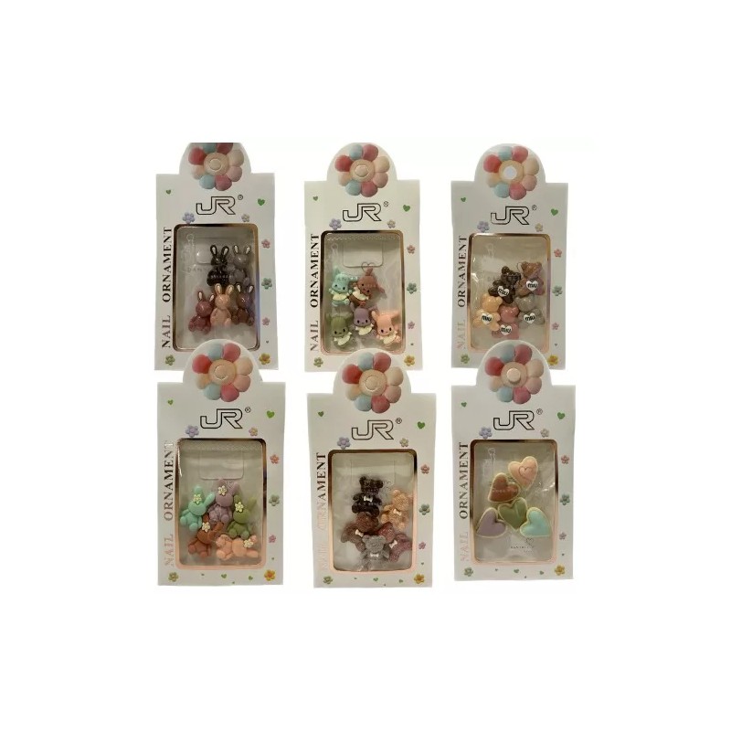 JR Decoración Para Uñas Figuras Kawai Surtidas 30 Piezas