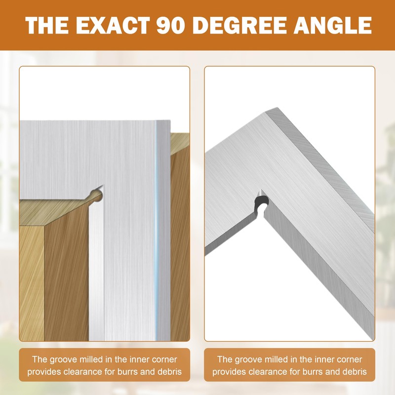 90° Precision Hair Angle, Try Square 63 x 40 mm