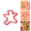 4Pcs Cookie Cutter Set, Heart Cookie Cutters, Gingerbread Shape Biscuit