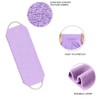 XNXA Exfoliating Back Scrubber for Shower with Handles, Double-Sided Body