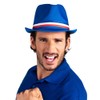 Blue French supporter hat adults