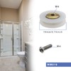 YINETTECH 8 x Single Shower Door Roller V Groove 19mm