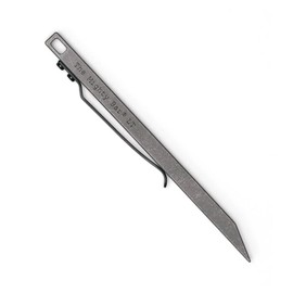 The Mighty Bar LT, Long Titanium Edition Pry Bar Tool, Stainless Steel Pocket Clip for EDC Made by Gear Spool