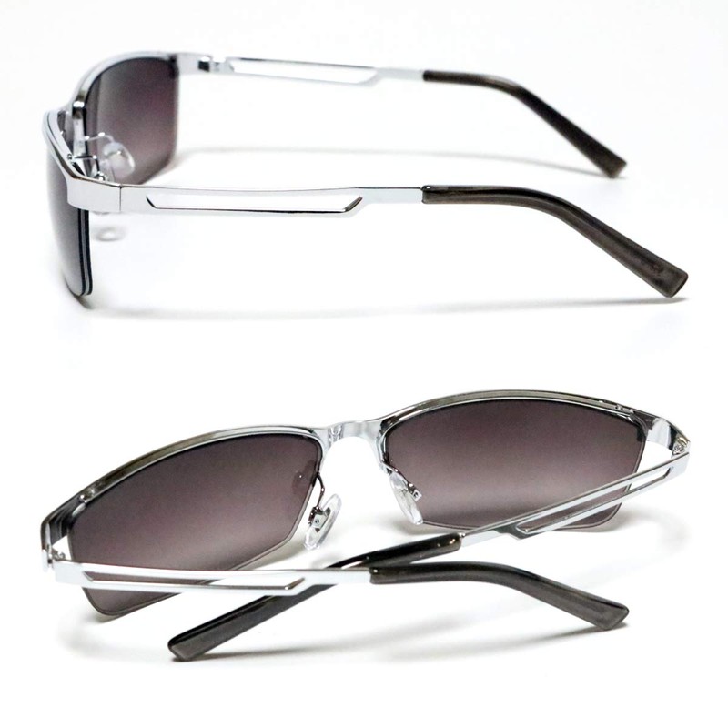 Berkut Fashion Sunglasses, Lightweight, Fatigue Resistant, Eye-friendly Lenses, Silver x