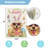 YOVOYOA Golden Retriever Happy Easter Garden Flags for Outside,Easter Eggs