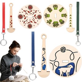 Asphodelia 3PCS Portable Wrist Yarn Holder,Prevent Yarn Tangling Portable Crochet Yarn Holder Knitting Accessories with Wrist Strap for the Craft Lovers