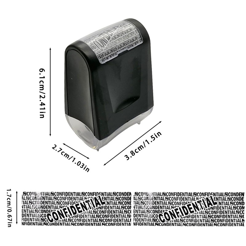 Address Blocker Stamp, Identity Theft Protection Roller Stamp Address Blocker