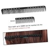 Ipetboom 12pcs Haircut Supplies Carbon Fiber Combs Hair Cutting Comb