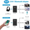 Bluetooth 5.0 Transmitter Receiver, 2-in-1 Wireless 3.5mm Adapter Mini Portable