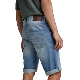 G-Star Raw 3301 Men's Shorts, Blue (Lt Aged 8973-424), 33