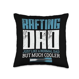 Rafting Dad Joke Whitewater Rafter Canoeing Raft Throw Pillow
