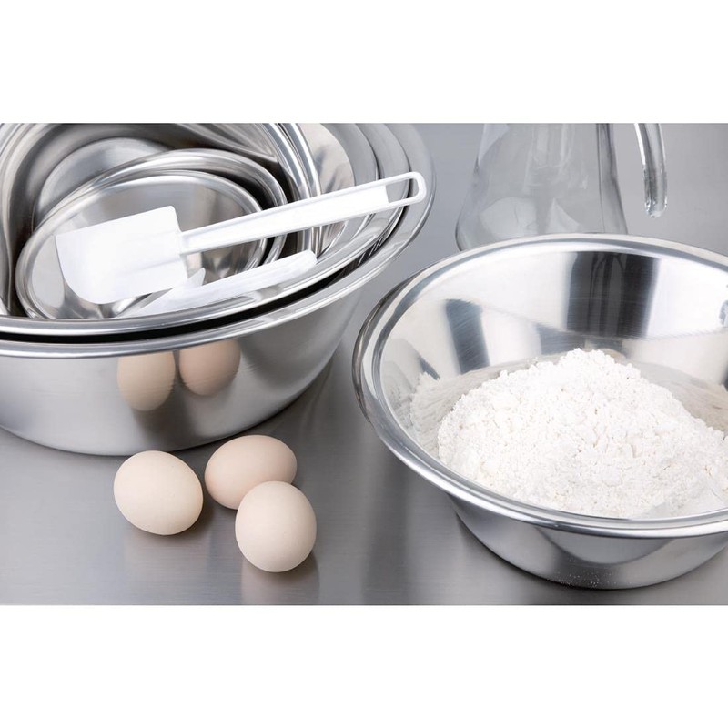 Vogue General Purpose Bowl 1Ltr 6.5 Stainless Steel Kitchen Dish