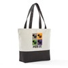 CafePress French Horn Life Canvas Tote Top Zipper Closure