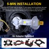 NOVCAPAR H1 led bulbs for projector,1:1 Mini Size Plug and