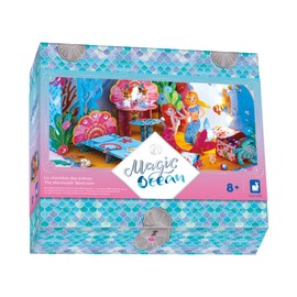 Janod J09139 Magic Ocean-Die Kammer Children's Creative Set Decoration for Crafts, The World of the Little Mermaid Children's Game from 8 Years, J09139, Multicoloured