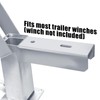 YVTCRTCW Adjustable Galvanized Trailer Winch Stand with Roller & U-Bolts