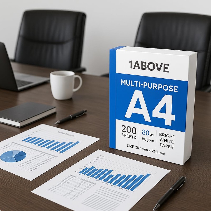 1ABOVE A4 Multi-Purpose Copier and Printer Paper - 200 Sheets,