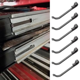 Secure Retention Clips for Tool Box Drawer Slides – Compatible for NAPA, MAC, MATCO, Proto, Craftsman Tool Boxes (1 5/8") (4 Pack)