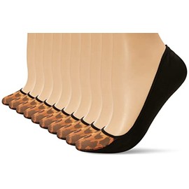 Wilson Calcetines para Mujer Invisibles con Tejido Interior Sin Felpa, Talla Única, Modelo B0421, Contenido: 1 Paquete con 10 Pares de Calcetas para Mujer, Color Multicolor